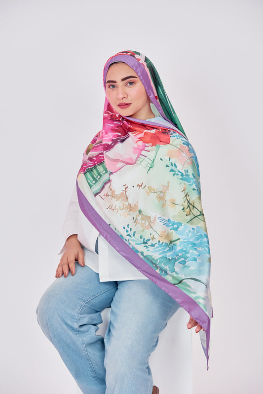 Alwan Scarf - Satin