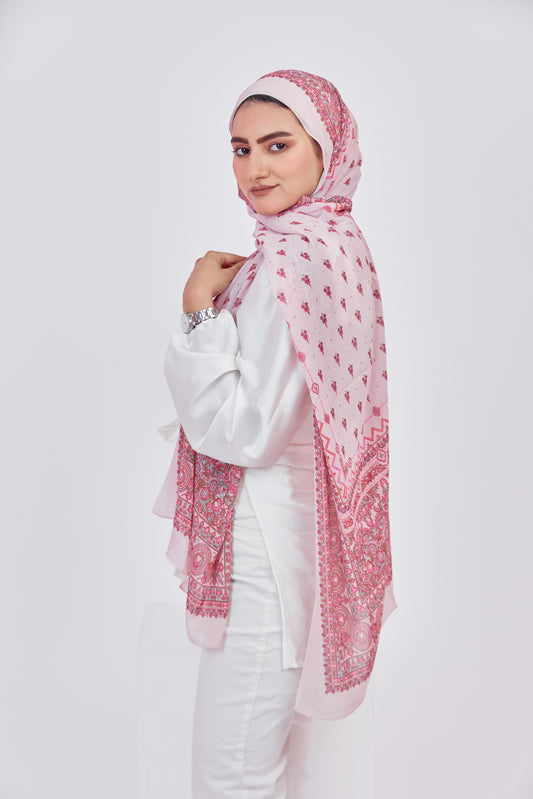 Pink Scarf - Chiffon