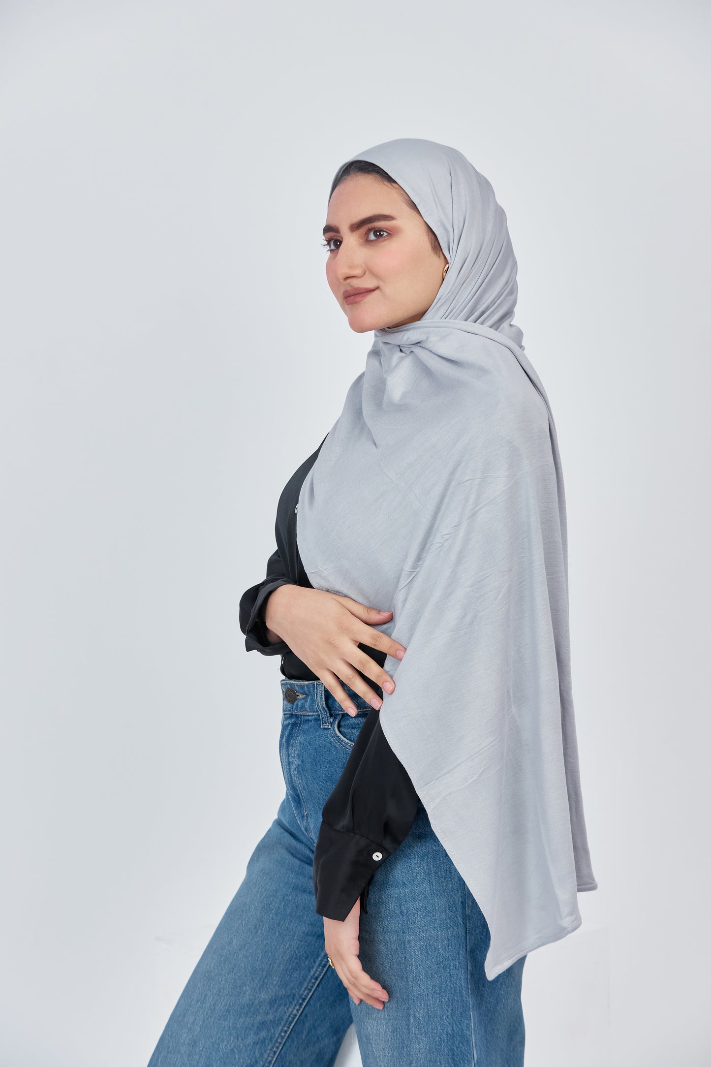 Light Grey Gel Lycra with Bandana